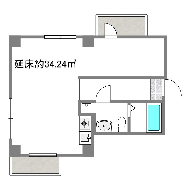 GARRET南堀江の間取り