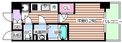 【間取り】 | エスリード南堀江レジデンス