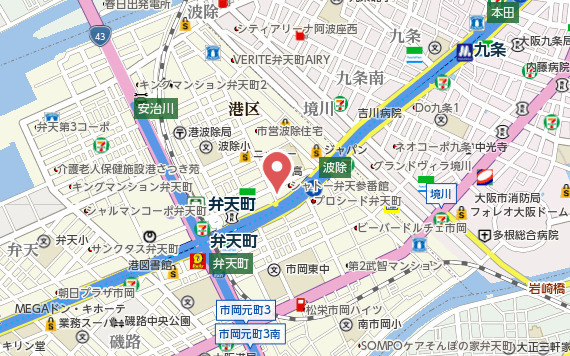 【地図】 | エスリード弁天町グロリア