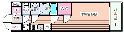 【間取り】 | エスリード弁天町グロリア