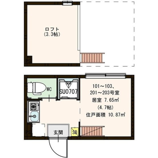 【間取り】 | ハーモニーテラス東品川