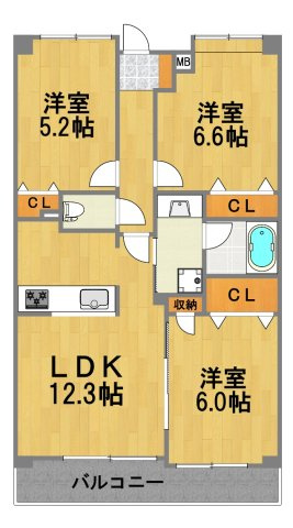 【間取り】 | カインドステージ福生