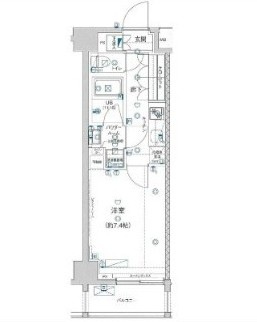 GENOVIA板橋 west green veilの間取り|間取りです。