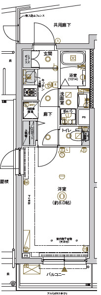 FRONTIER TAPP横浜大口の間取り