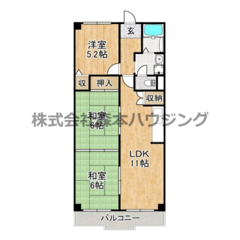 【間取り】 | 　コーポヒルトップ