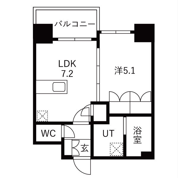 THE SENSE RESIDENCE新深江の間取り