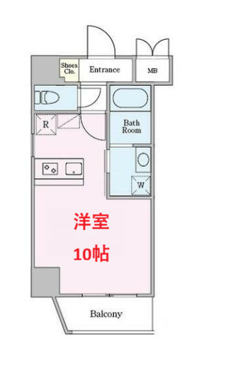 【間取り】 | DORMOUSE　和 | 洋室10帖です　　・インターネット使用料無料