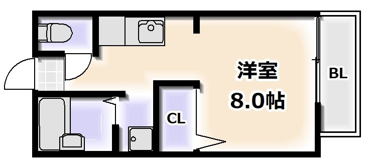 カネマスロイヤルコートの間取り