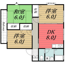 【間取り】 | ユーロアベニュー四街道　B