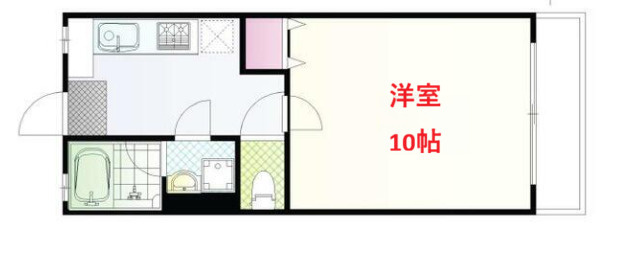 【間取り】 | 月村マンションNo5 | 洋室10帖です