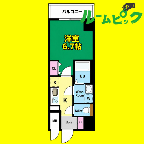 S-RESIDENCE志賀本通dearly(ディアリー) 　名古屋市賃貸　仲介手数料無料の間取り
