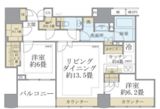 【間取り】 | ザ・パークハウスグラン三番町２６ | 間取り