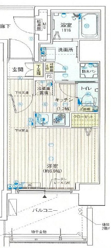 クレアート大阪トゥールビヨンの間取り|間取り