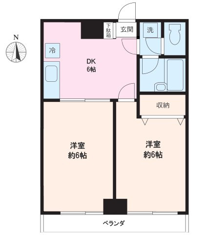 サンライズ末広1の間取り