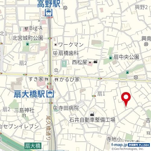 エオリア扇の地図
