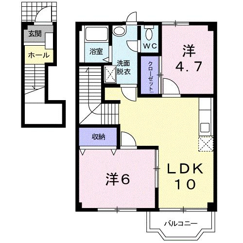 【間取り】 | セゾン芝原　Ⅰ