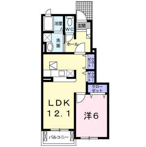 【間取り】 | ＲＩＶＡＢＩＧ　Ⅱ
