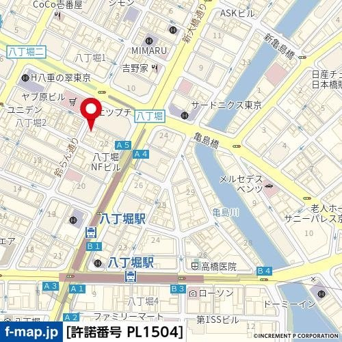 アイル銀座京橋壱番館の地図