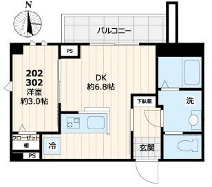ディアコート住吉の間取り