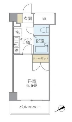 ＫＤＸレジデンス横浜関内の間取り