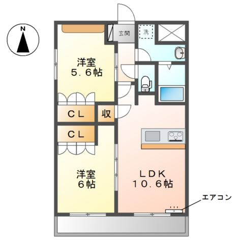 ＯＳＫ　アイリスコートの間取り