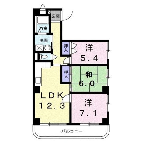 メゾン　ドゥ　相生町の間取り