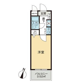 ライオンズマンション大島第２の間取り