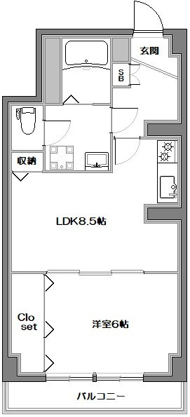 須賀マンションの間取り
