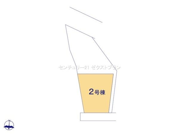 伊勢崎市山王町2期2棟 2号棟の区画図|区画図