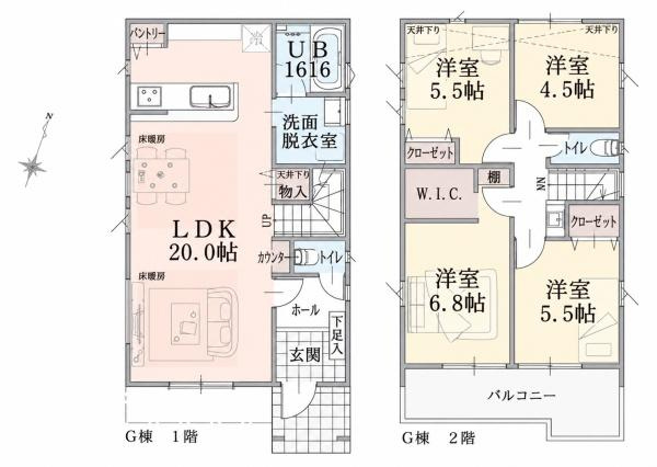 横浜市港南区笹下２丁目の新築一戸建の間取り|使い勝手の良い4LDK
お気軽にお問い合わせください。