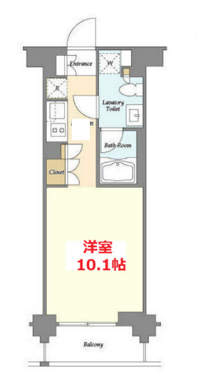 【間取り】 | イプセ蒲田WEST | お部屋の間取りです。