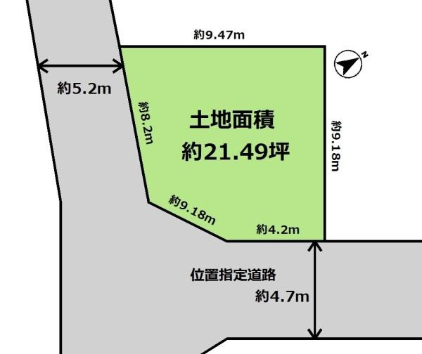 【土地図】 | 堺市中区深井北町　売土地 | 図面と現況が異なる場合は現況を優先します