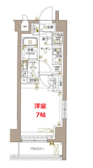 【間取り】 | セジョリ川崎 | お部屋の間取りです。