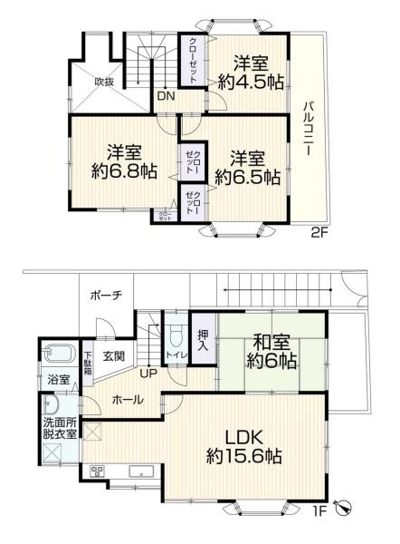 横浜市緑区青砥町の中古一戸建の間取り