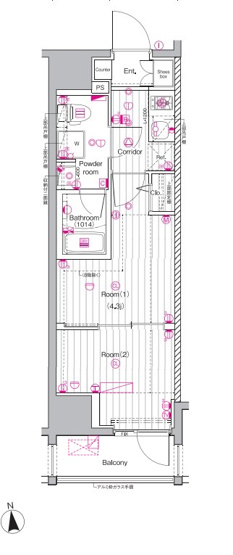 【間取り】 | PREMIUM CUBE 上野