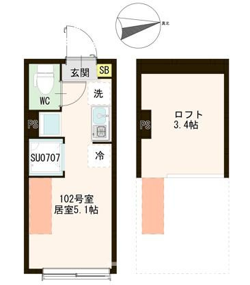 【間取り】 | ブランシェ下高井戸