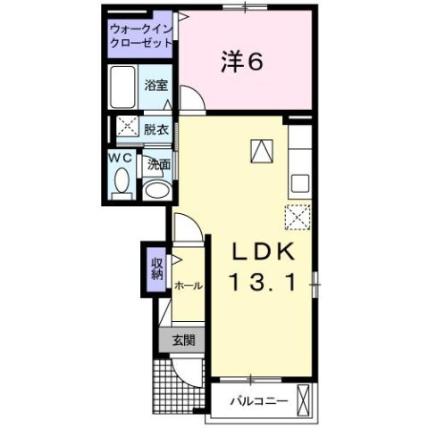 中田ガ－デンの間取り