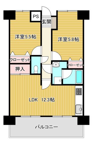 ダイアパレス新居浜の間取り