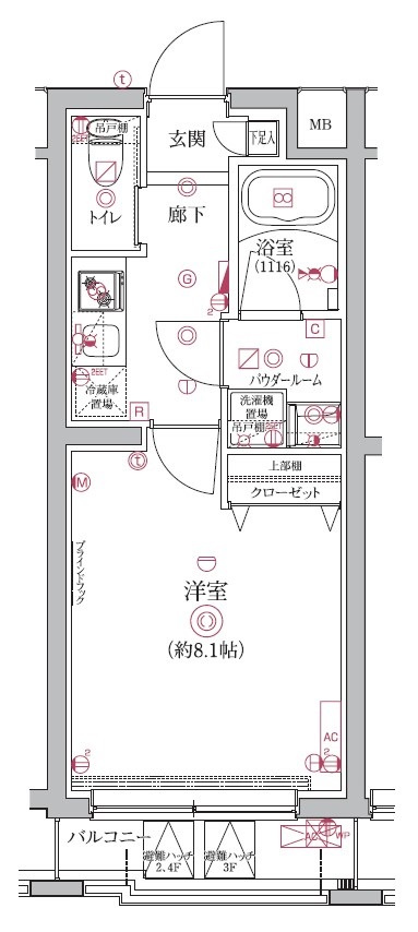 クオリタス護国寺の間取り