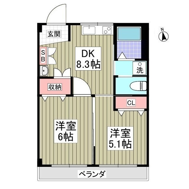 東栄マンションの間取り