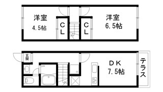 レオパレスグランデ2番館の間取り