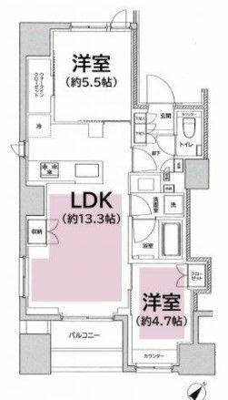 フレンシア築地の間取り