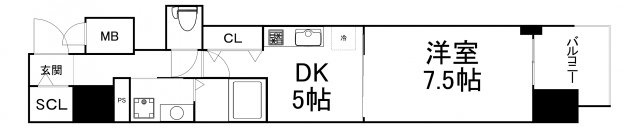 【間取り】 | プレサンス堺筋本町駅前