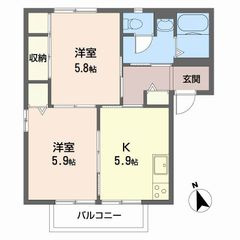 ディアス離宮山手の間取り