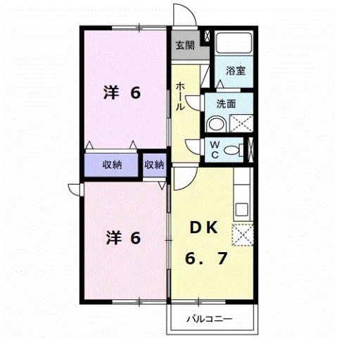エクレール山本の間取り