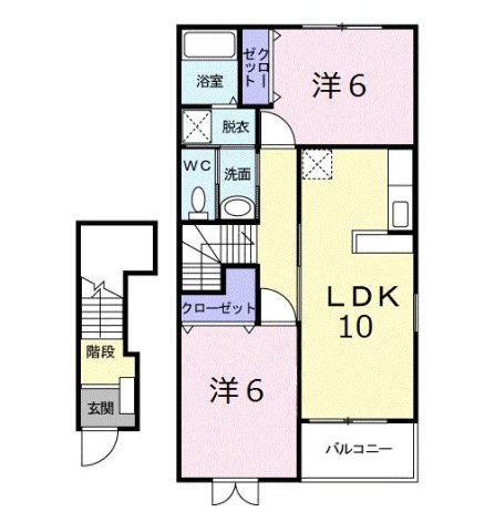 【間取り】 | アルモニーヒルズＢ