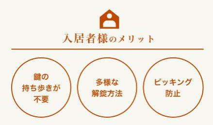 【設備】 | エール　ふかや花園 | スマートロック（イメージ）