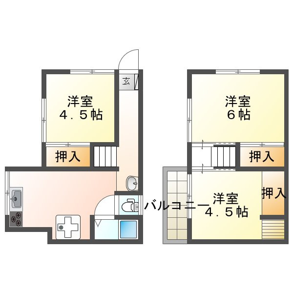 千代が丘2丁目戸建の間取り