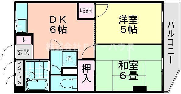 セゾンド船橋の間取り