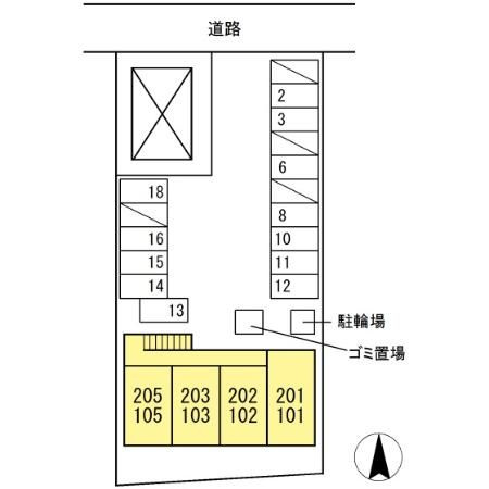 ローズハウスの区画図